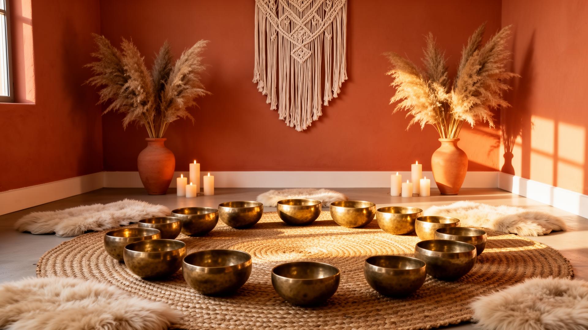 Modern boho sound healing studio